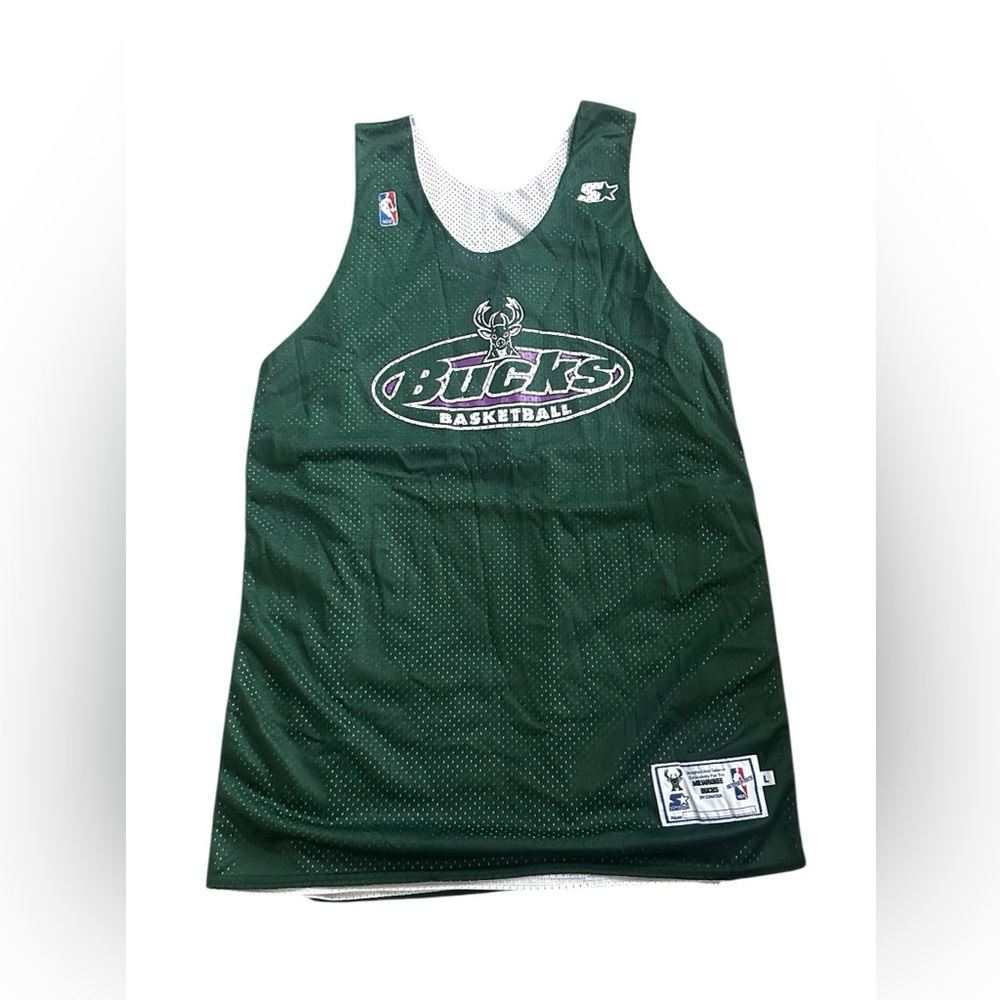 Starter Milwaukee Bucks Vintage‎ Team Issued Basketball Jersey Men’s Large